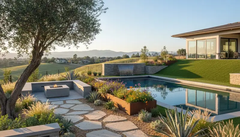 Landscape service in Modesto, CA for a professional residential yard installation