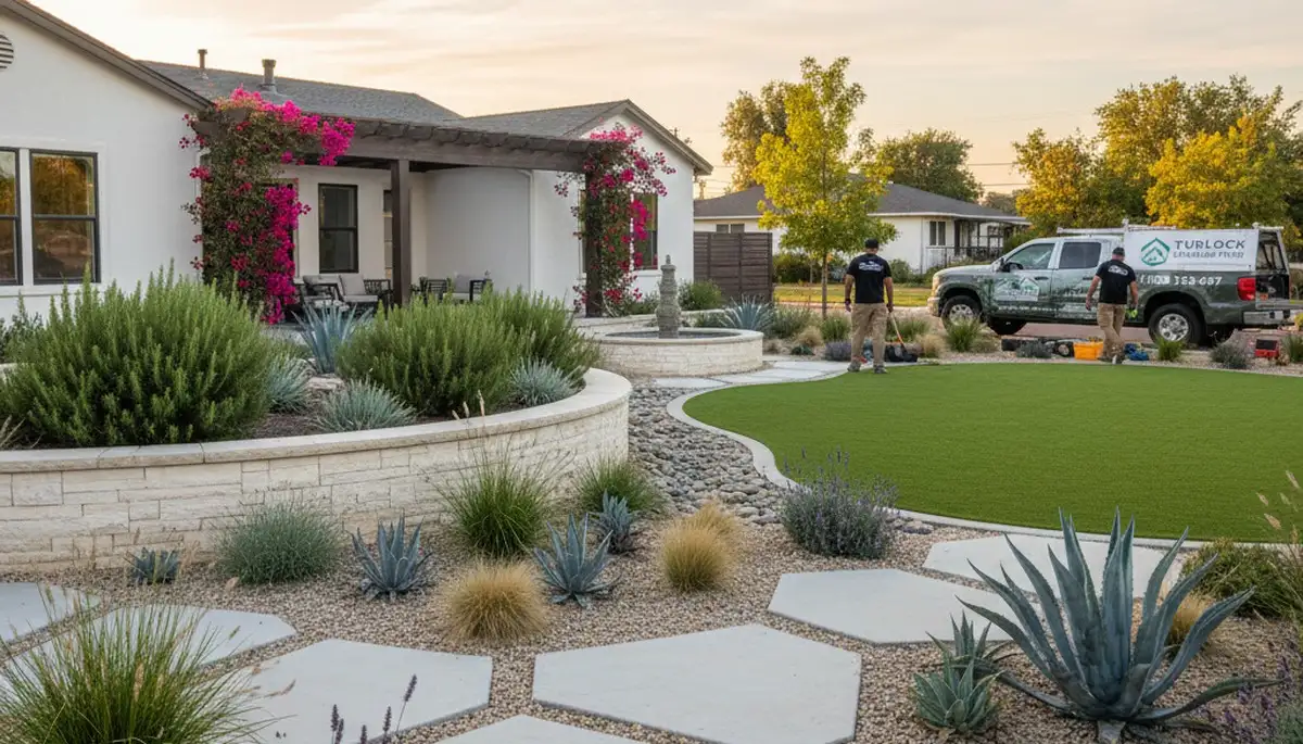 Landscaping service in Modesto, CA for residential yards and outdoor property maintenance