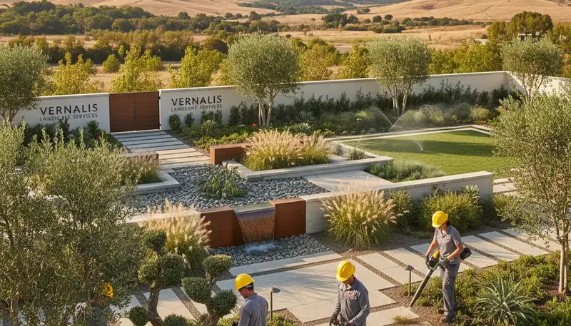 Landscaping service in Modesto, CA for residential yard maintenance and landscape design