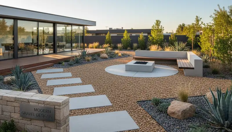 Pea gravel installation in Modesto, CA for durable, low-maintenance landscaping and drainage