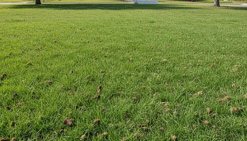 Post-aeration lawn recovery with lush green turf by Chop Chop Landscaping in Modesto, CA